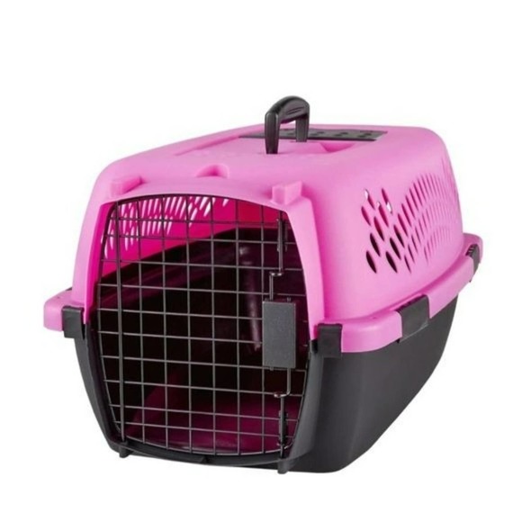 Petmate Pet Porter Fashion Pet Kennel Hot Pink - Picture 1 of 3